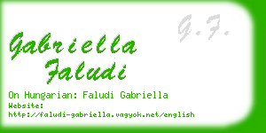 gabriella faludi business card